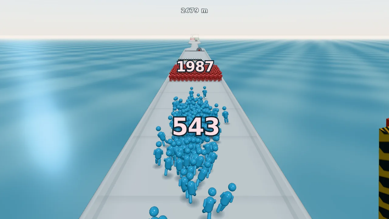 A head count of 543 runs at a red crowd of 1,987. When crowds meet they lose bodies one for one, so this fight is lost.